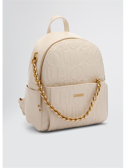 backpack woman cream LIU JO | AA5196E0538/X0459